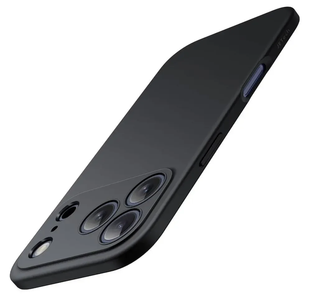 JETech Case for iPhone 17 Pro 6.3 Soft TPU Matte Black Lens Protection NEW
